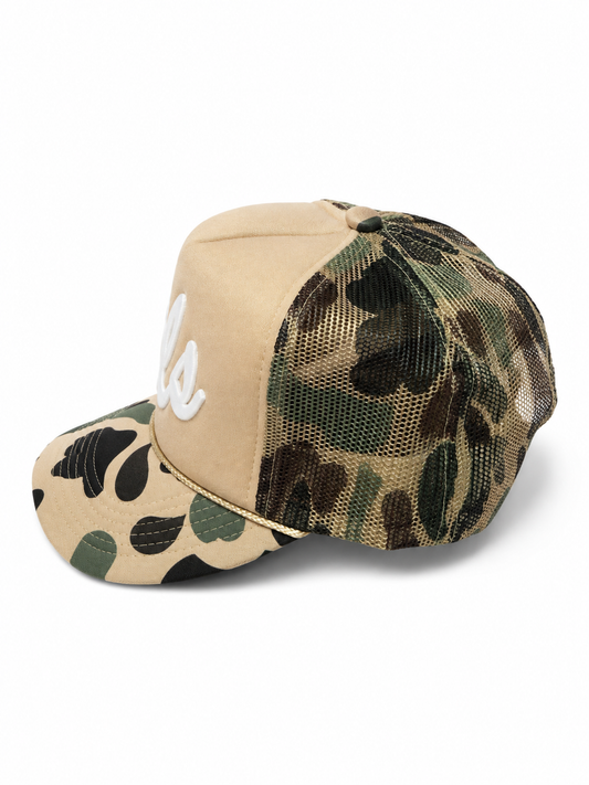 Tennessee white volt - Camo Trucker Hat - Game Day Hat